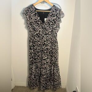 Banana Republic Floral Ruffle Dress
